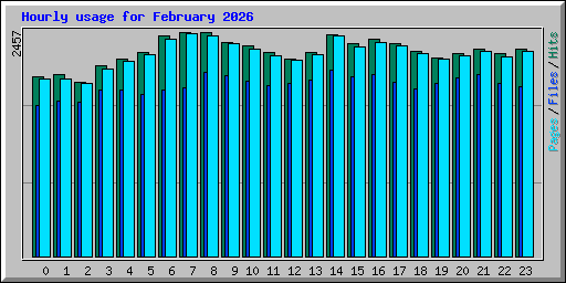 Hourly usage for February 2026