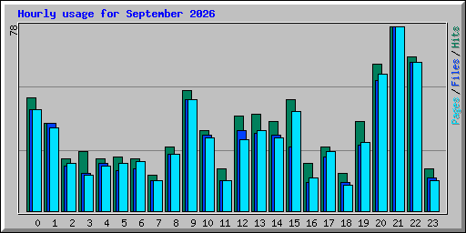 Hourly usage for September 2026
